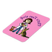 Lichte Vrouw dierenarts Magneet (Linkerzijde)