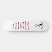 Lichte vrouwelijke krijgskunst skateboard (Horizontaal)