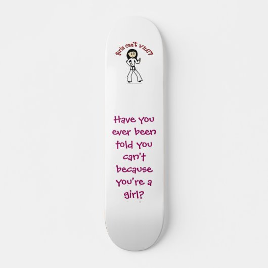Lichte vrouwelijke krijgskunst skateboard (Voorkant)