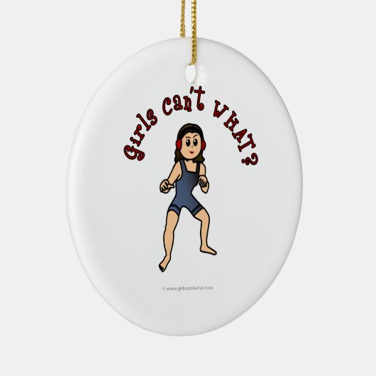 Lichte vrouwen die rusten keramisch ornament (Rechts)