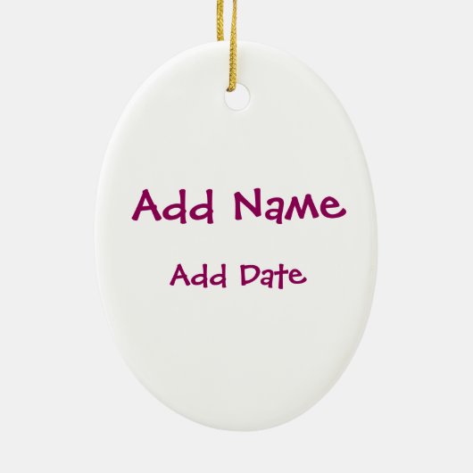 Lichte vrouwen Discus Keramisch Ornament (Achterkant)