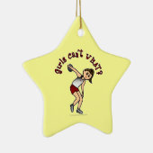 Lichte vrouwen Discus Keramisch Ornament (Rechts)