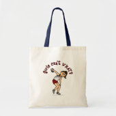 Lichte vrouwen Discus Tote Bag (Voorkant)