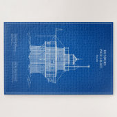 Lichte vuurtoren Duxbury Pier - Massachusetts - AD Legpuzzel (Horizontaal)