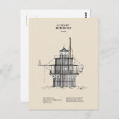 Lichte vuurtoren Duxbury Pier - Massachusetts - SB Briefkaart (Voorkant / Achterkant)