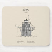 Lichte vuurtoren Duxbury Pier - Massachusetts - SB Muismat (Voorkant)