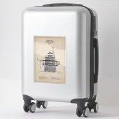 Lichte vuurtoren Duxbury Pier - Massachusetts - SB Sticker (Koffer)