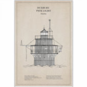 Lichte vuurtoren Duxbury Pier - Massachusetts - SB Sticker (Voorkant)