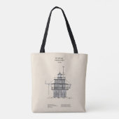 Lichte vuurtoren Duxbury Pier - Massachusetts - SB Tote Bag (Achterkant)