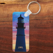 Lichte vuurtoren van Portland Head Sleutelhanger (Achterkant)