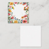 Lichte Waterverf bloementuin Notitiekaartje (Voorkant / Achterkant)