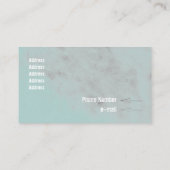 Lichte Waterverf Grunge Pencil Blotten Visitekaartje (Achterkant)