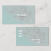 Lichte Waterverf Grunge Pencil Blotten Visitekaartje (Voorkant / Achterkant)