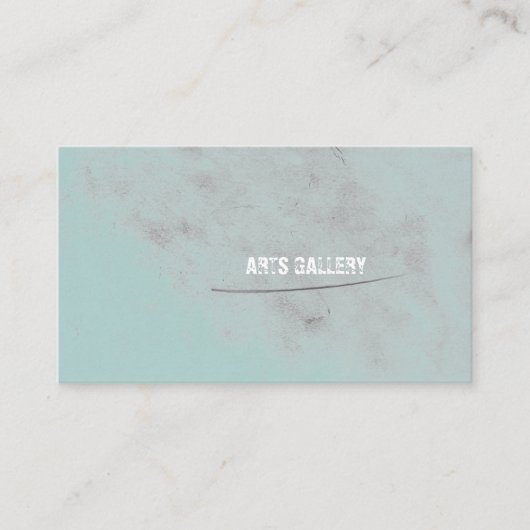 Lichte Waterverf Grunge Pencil Blotten Visitekaartje (Voorkant)