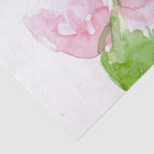 Lichte Waterverf Peony Bouquet Tissuepapier (Detail)