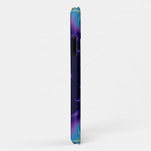 LICHTE WAVES MONOGRAM paars violet blauw Case-Mate iPhone Case (Achterkant/rechts)