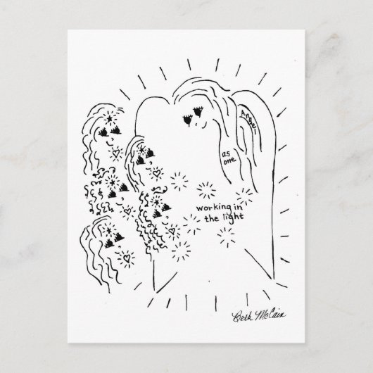 "Lichte werknemers" Verzamelen van Briefkaart (Voorkant)