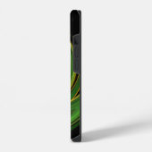 LICHTE WERVELING ,levendig groen iPhone Hoesje (Linkerkant)
