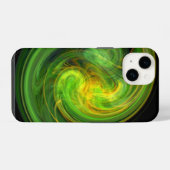 LICHTE WERVELING ,levendig groen iPhone Hoesje (Achterkant horizontaal)