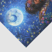 Lichte Whimsical Fantasy Bosfee Decoupage  Tissuepapier (Detail)
