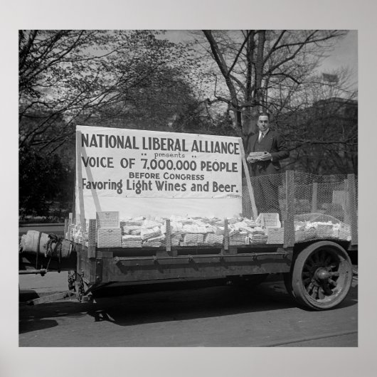 Lichte wijn en bier: 1924 poster (Voorkant)