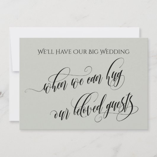 Lichte wijze wanneer we kunnen knuffelen u uitgest kaart (Voorkant)