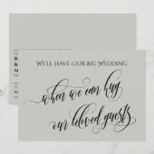 Lichte wijze wanneer we kunnen knuffelen u uitgest kaart (Voorkant / Achterkant)