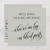 Lichte wijze wanneer we kunnen knuffelen u uitgest kaart (Voorkant / Achterkant)