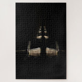 Lichte windmolens met reflectie 's nachts legpuzzel (Verticaal)