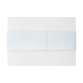 Lichte zachte Blauwe lucht Minimalistische Elegant Uitnodigingen Wikkel (Achterkant Voorbeeld)