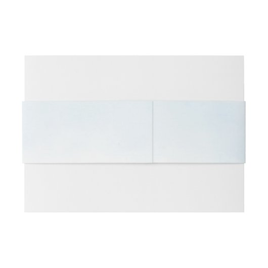 Lichte zachte Blauwe lucht Minimalistische Elegant Uitnodigingen Wikkel (Achterkant Voorbeeld)