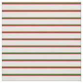 Lichte zalm, donkergroen, Crimson en White Pattern Stof (Swatch)
