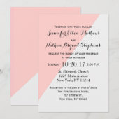 Lichte zalmroze en grijze tweeton kaart (Voorkant / Achterkant)