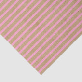 lichte zomerroze lijnen op faux - roestbruine kraf tissuepapier (Detail)