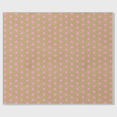 Lichte zomerroze Stippen op Faux Rustic Brown Kraf Cadeaupapier (Vlak)