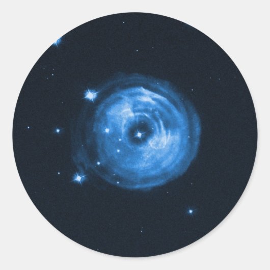 Lichtecho van ster V838 Monocerotis Ronde Sticker (Voorkant)