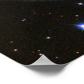 Lichtecho verlicht stof rond superreuze ster poster (Hoek)