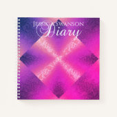 Lichteffecten op kantdagboek notitieboek (Voorkant)