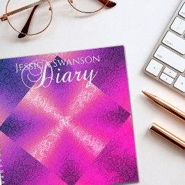 Lichteffecten op kantdagboek notitieboek