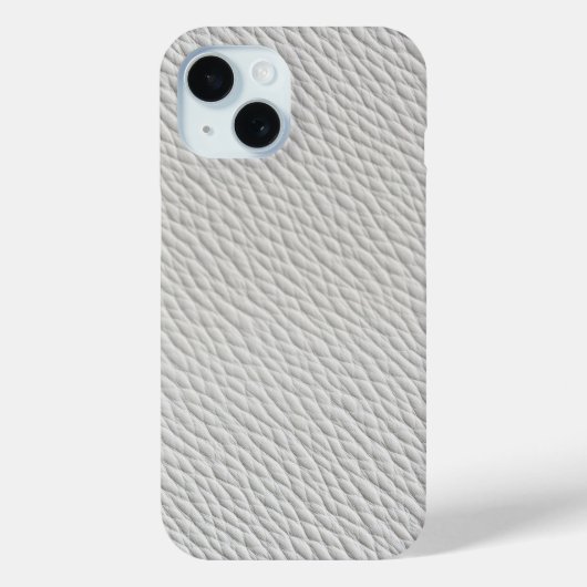 Lichtegrijze leren textuur telefoonhoesje Case-Mate iPhone case (Achterkant)