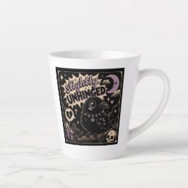 Lichtelijk ontspoorde raaf latte mok