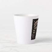 Lichtelijk ontspoorde raaf latte mok (Voorkant)