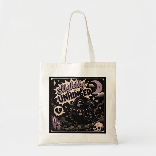 Lichtelijk Ontspoorde Raaf Tote Bag (Voorkant)