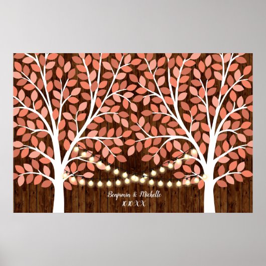 Lichten - 250 Signature Alternatief gastenboek Poster (Voorkant)