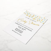 Lichten Baby Shower Uitnodiging - Geel & Groen (Gedraaid)