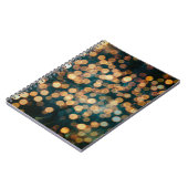 lichten backgrondabstract, achtergrond, zwart, ond notitieboek (Linkerzijde)