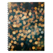 lichten backgrondabstract, achtergrond, zwart, ond notitieboek (Voorkant)