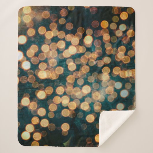 lichten backgrondabstract, achtergrond, zwart, ond sherpa deken (Voorkant)