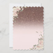 Lichten, bloemen glitter vlinders 40e verjaardag kaart (Achterkant)