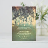 Lichten Boom takken Bruiloft Details invoegen Informatiekaartje (Staand voorkant)